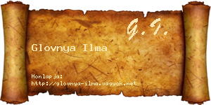 Glovnya Ilma névjegykártya